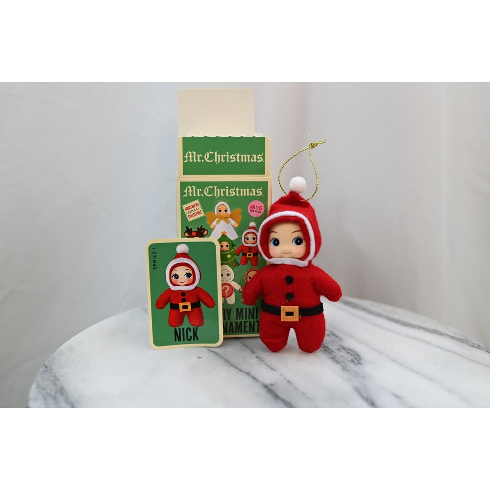 Mr Christmas Mystery Mini Ornament Series 1 Nick Santa Handcrafted Collectible
